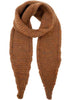 Black Colour Sally Knitted Mini Scarf Camel