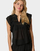 Neo Noir Jayla S Voile Top NOS25 Black
