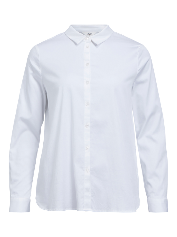 Object Roxa L/S Loose Skjorte White