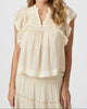 Neo Noir Jayla S Voile Top Light Yellow