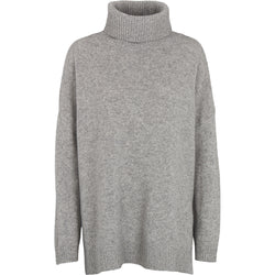 Basic Apparel Line T-Neck Strik Light Grey Melange