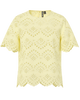 Pieces Vilde SS Top French Vanilla