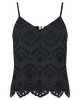 Pieces Vilde Strap Top Black