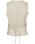 Samara Ramie Vest Natural fra Neo Noir, beige wrap vest