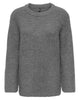 Only Maggie LS O-Neck Strik Medium Grey Melange