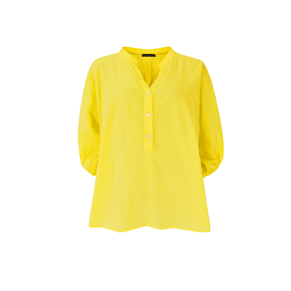 Black Colour Ollie Bluse Soft Yellow