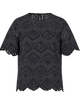 Pieces Vilde SS Top Black