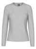 Pieces Maria LS Top Light Grey Melange NO26