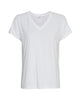 Moss Copenhagen Fenya Modal V-Neck T-shirt Optical Snow