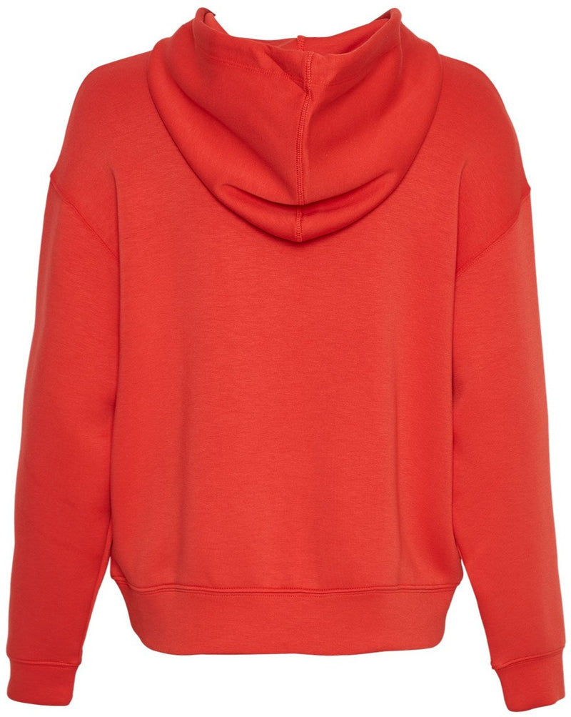 MSCH Copenhagen Ima Q Logo Hood Sweatshirt Aur Red