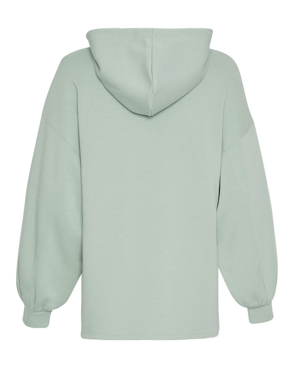 MSCH Copenhagen Janelle Ima Q Hood Sweatshirt Green Milieu