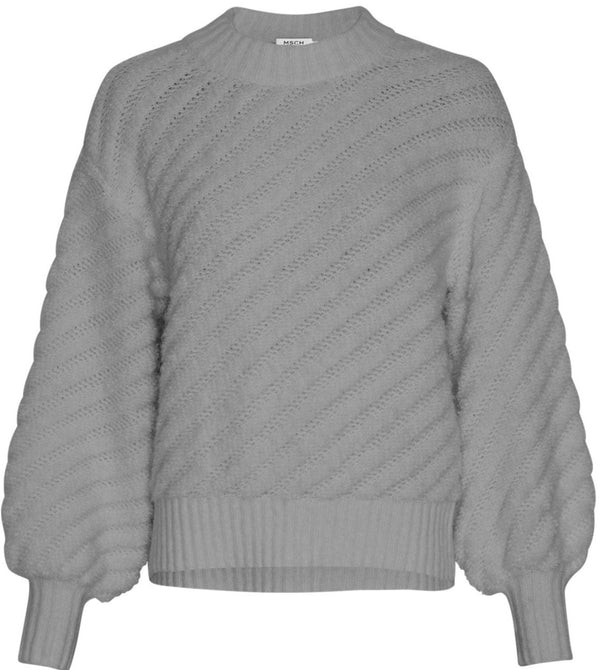 MSCH Copenhagen Jaycie Pullover Medium Grey Melange