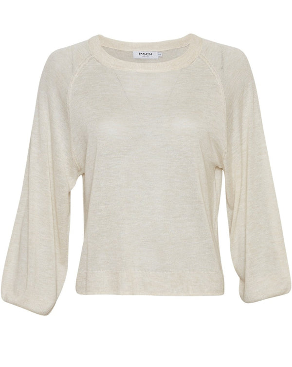 MSCH Copenhagen Kobra Pullover Sand Melange