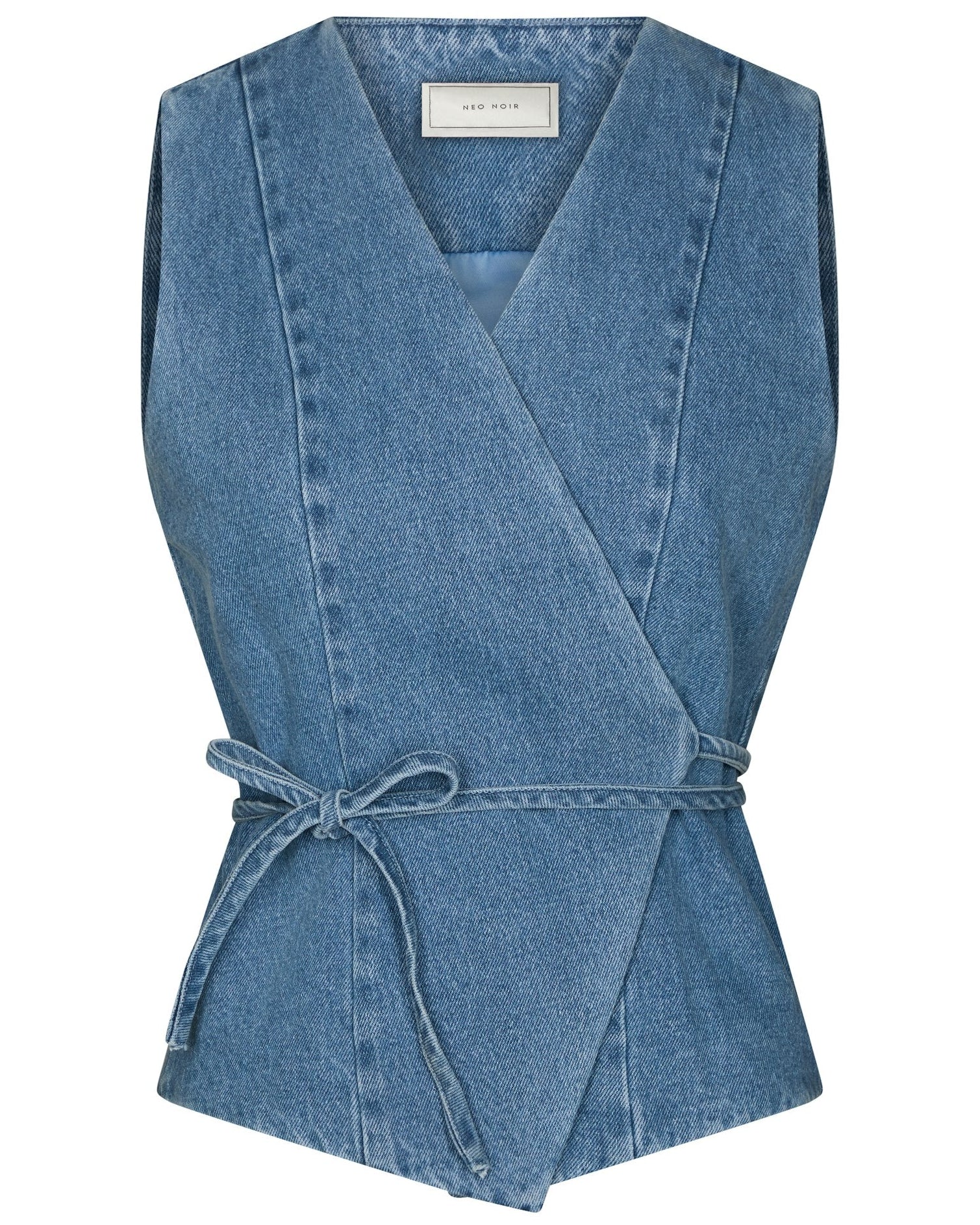 Samara Denim Vest Blue fra Neo Noir, blå denimvest