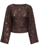 Only Nadia LS Ruching Top Coffee Bean