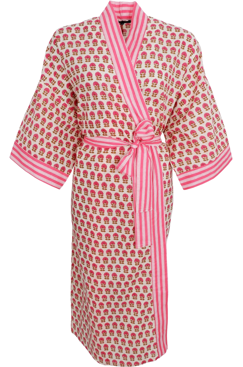 Black Colour Flora Kimono Bouquet Pink (Forudbestilling - Lev. Juni)