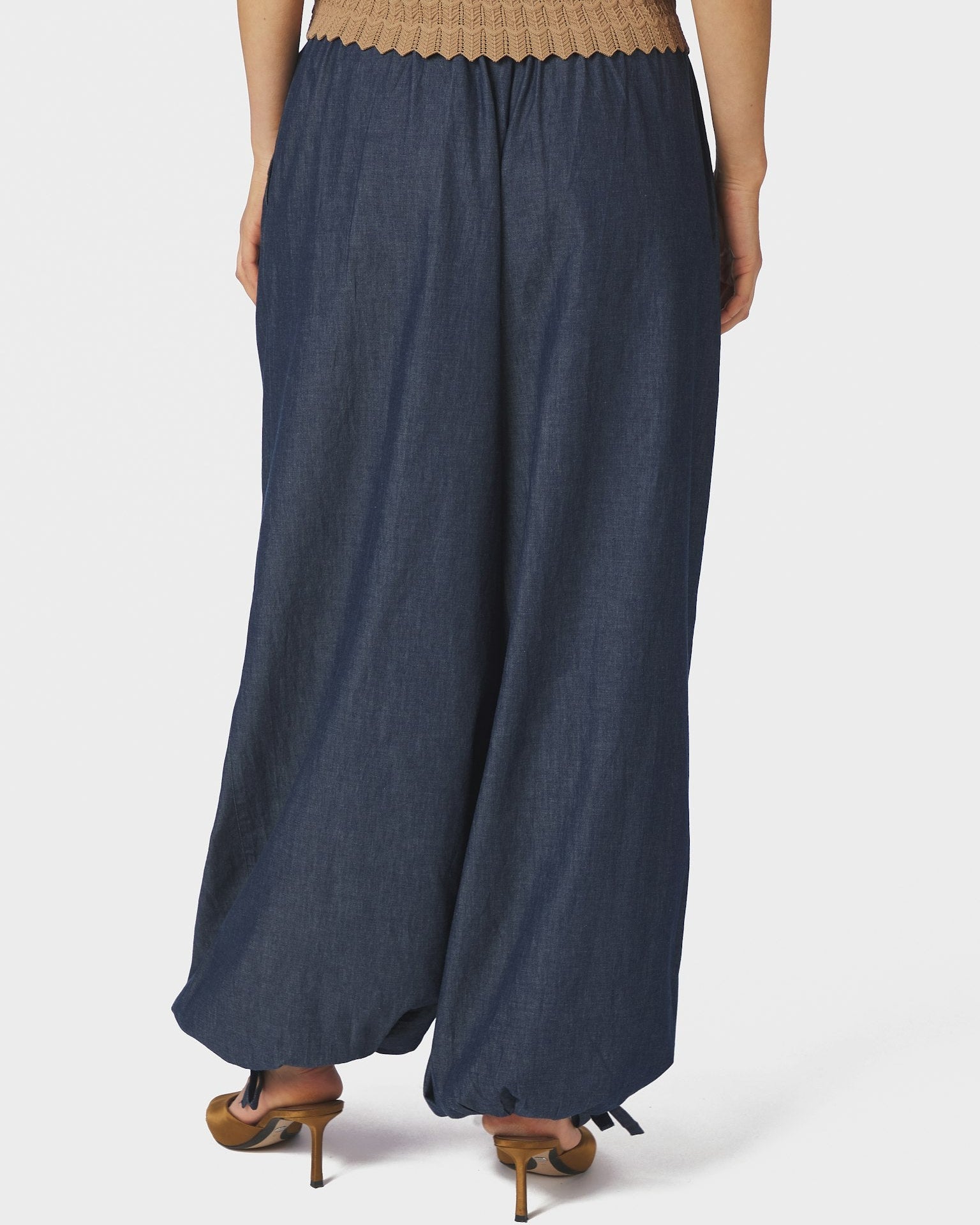 Roxane Balloon Denim Bukser Blue fra Neo Noir, blå ballonbukser