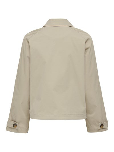 Only April Short Trenchcoat Oxford Tan