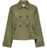 Only April Short Trenchcoat Jakke Aloe