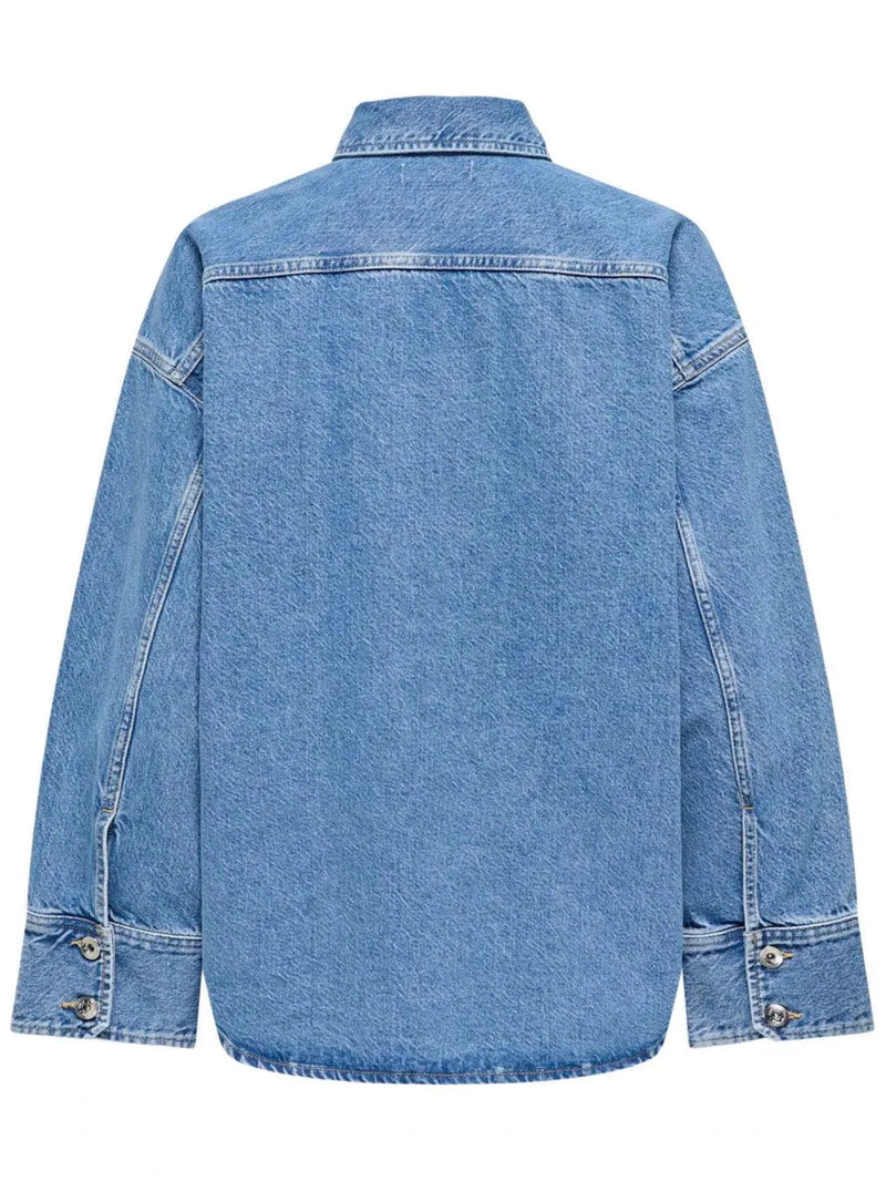 Only Sophie LS Oversized Denimskjorte Medium Blue Denim