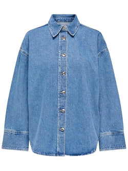 Only Sophie LS Oversized Denimskjorte Medium Blue Denim