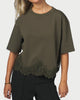 Neo Noir Iria Lace T-shirt Army
