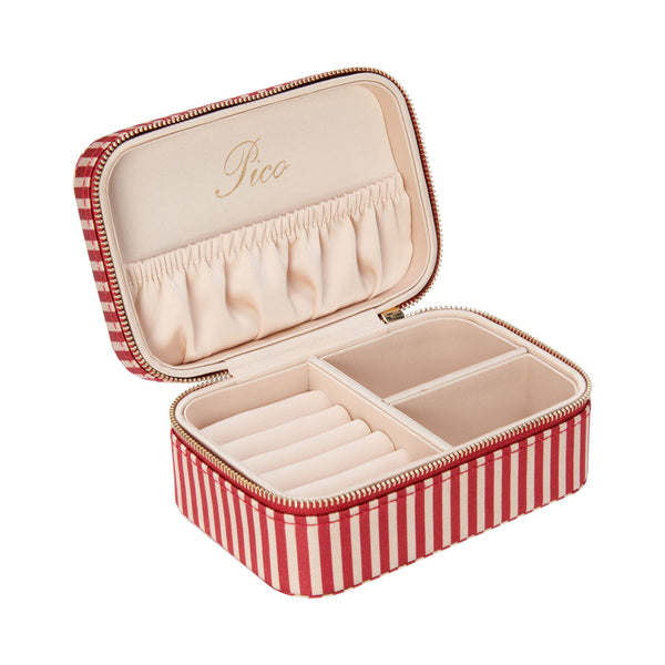 Pico Large Jewelry Box Red Stripe