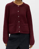 Object Saggia Re L/S Knit Cardigan Noos Windsor Wine
