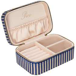 Pico Large Jewelry Box Navy Stripe