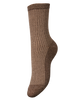 Pieces Sebby Glitter Long Stripe Strømper Morel