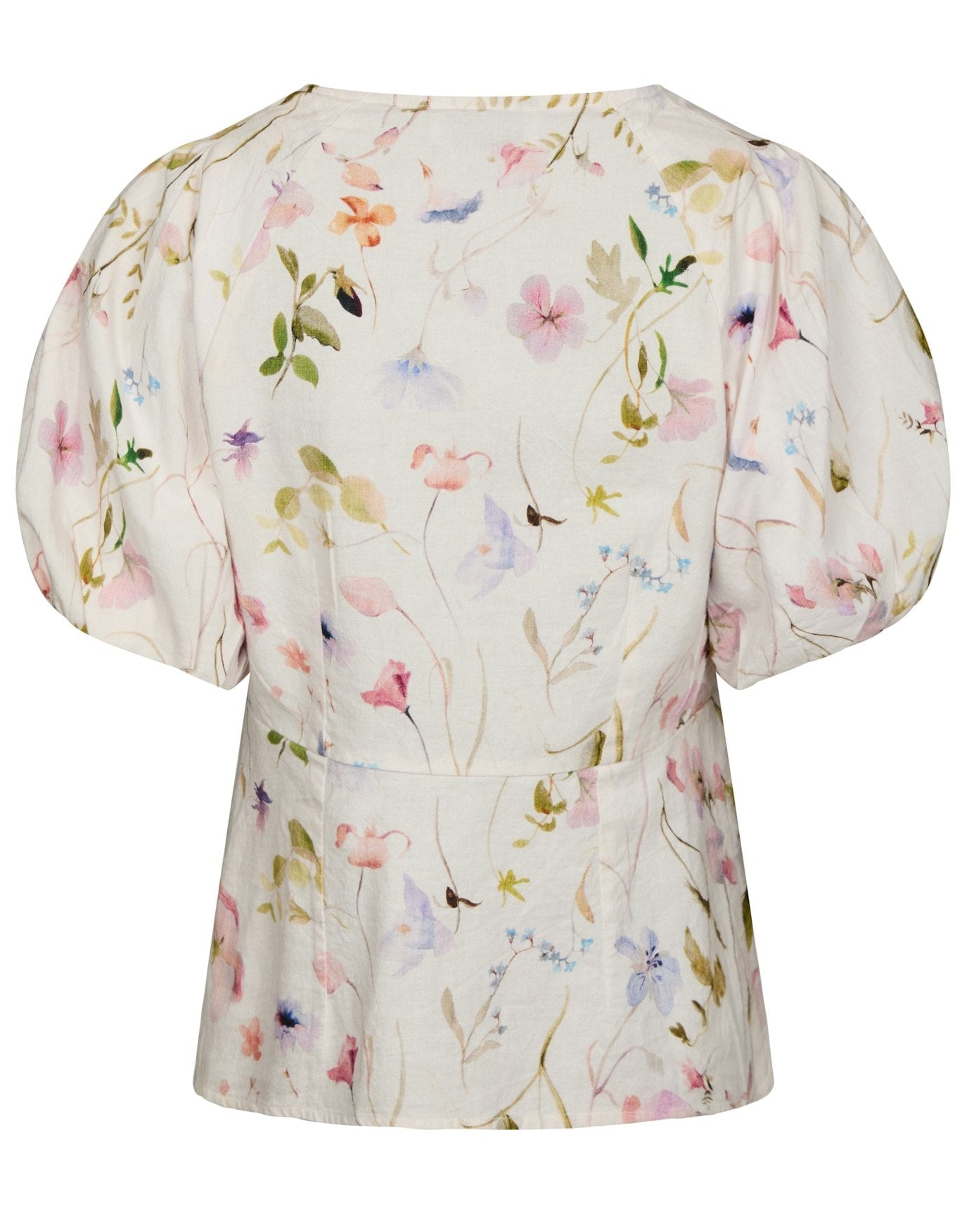 Irina Flower Bluse Off White fra Neo Noir, fin blomstret bluse