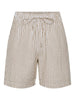 Pieces Sally HW Loose String Shorts Nomad / Cloud Dancer