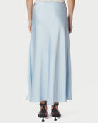 Bovary Nederdel Light Blue fra Neo Noir, blå satin nederdel