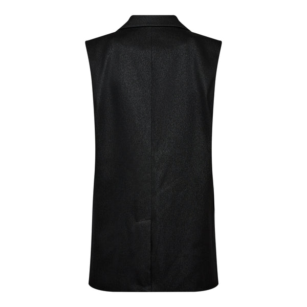 Co'Couture Venus Single Oversize Vest Black