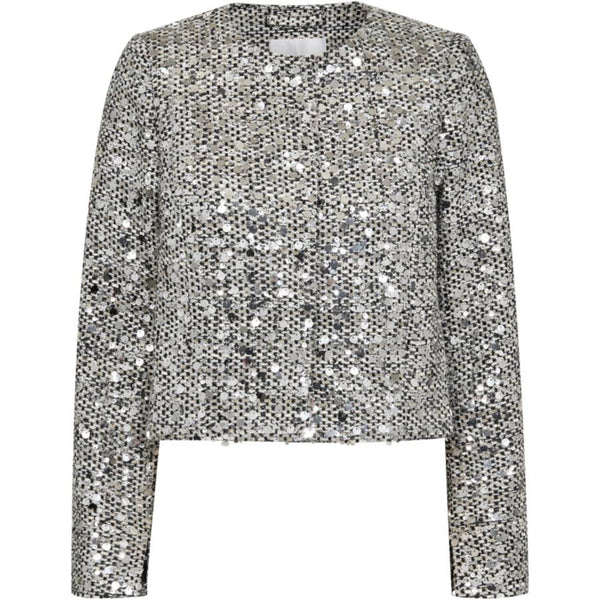 Co'Couture Boucle Sequin Cocktail Jakke White/Black