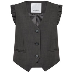 Co'Couture Liane Frill Tailor Vest Dark Grey