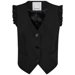 Co'Couture Liane Frill Tailor Vest Black