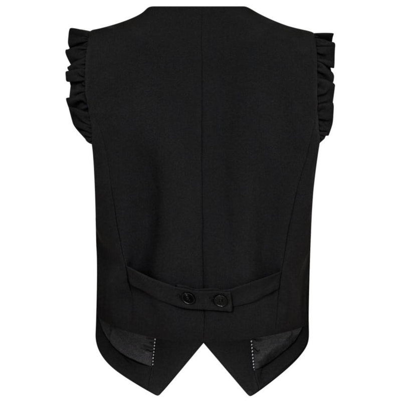 Co'Couture Liane Frill Tailor Vest Black