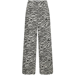 Co'Couture Zion Zebra Wide Bukser Off White/Black