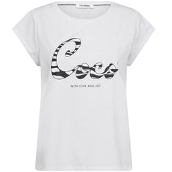 Co'Couture Zebra Coco T-shirt White