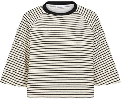 Co'Couture Erin Stripe T-shirt White/Black