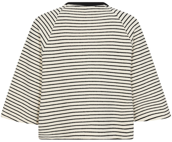 Co'Couture Erin Stripe T-shirt White/Black