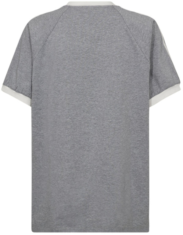 Co'Couture Siara Oversize Sporty V T-shirt Grey Melange/Off White