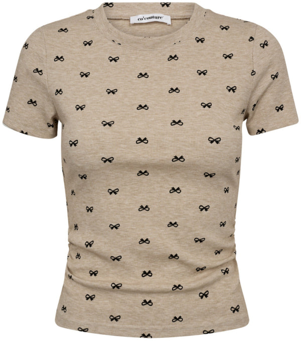 Co'Couture Ritchie Ribbon T-Shirt Bone