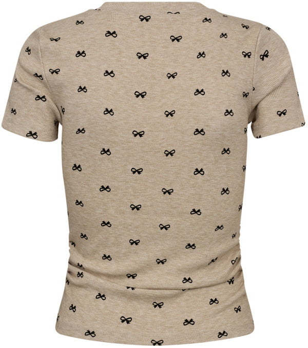 Co'Couture Ritchie Ribbon T-Shirt Bone