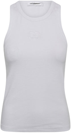 Co'Couture Sahara Embroidery Tank Top White