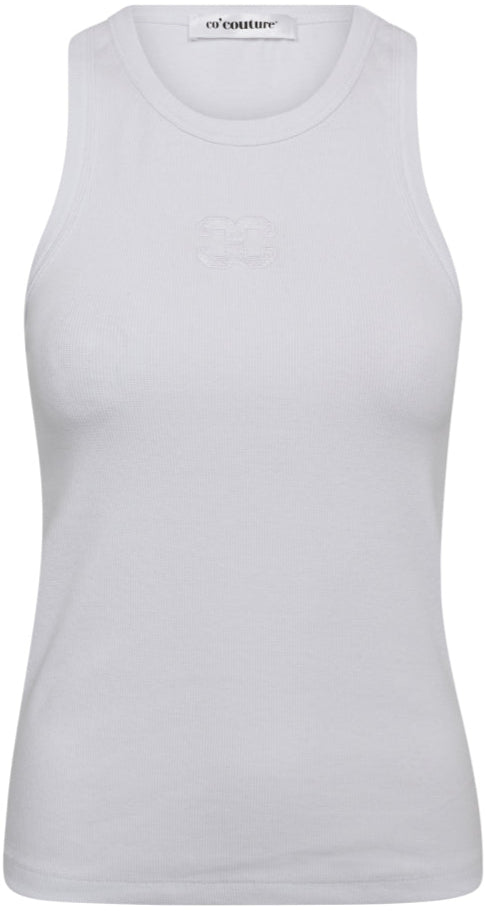 Co'Couture Sahara Embroidery Tank Top White