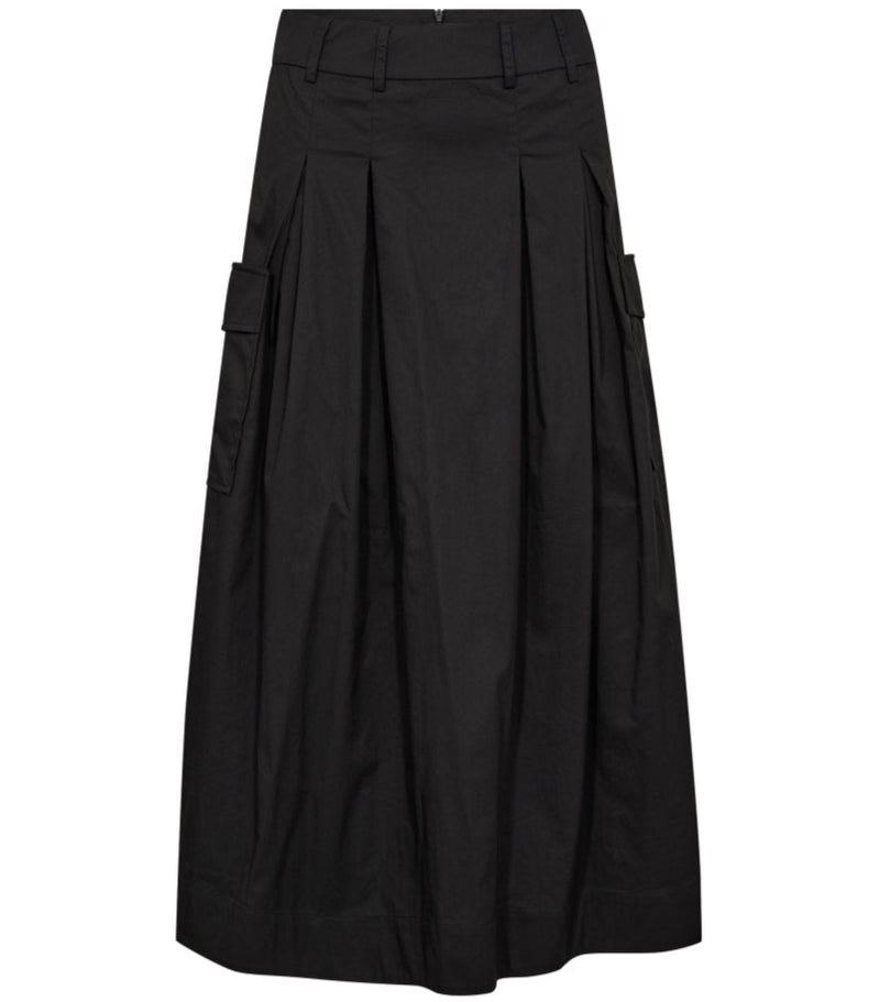 Co'Couture Poppy Pocket Pleat Nederdel Black