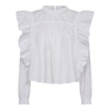 Co'Couture Cotton Crisp Frill Bluse White