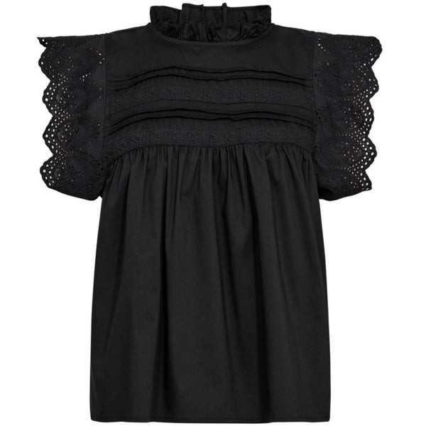 Co'Couture Tia Anglaise Top Black